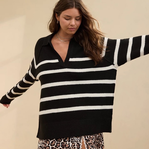 Aerie unREAL Polo Sweater - Navy Blue - Size XS - Picture 5 of 5